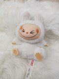 Labubu Monster Anime Character Plush Keychain - 1 PC (SiSi White)