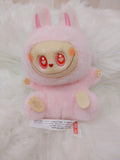 Labubu Monster Anime Character Plush Keychain - 1 PC (DaDa Pink)