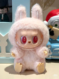 Labubu Monster Anime Character Plush Keychain - 1 PC (DaDa Pink)