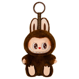 Labubu Monster Anime Character Plush Keychain - 1 PC (Zimomo D. Brown)